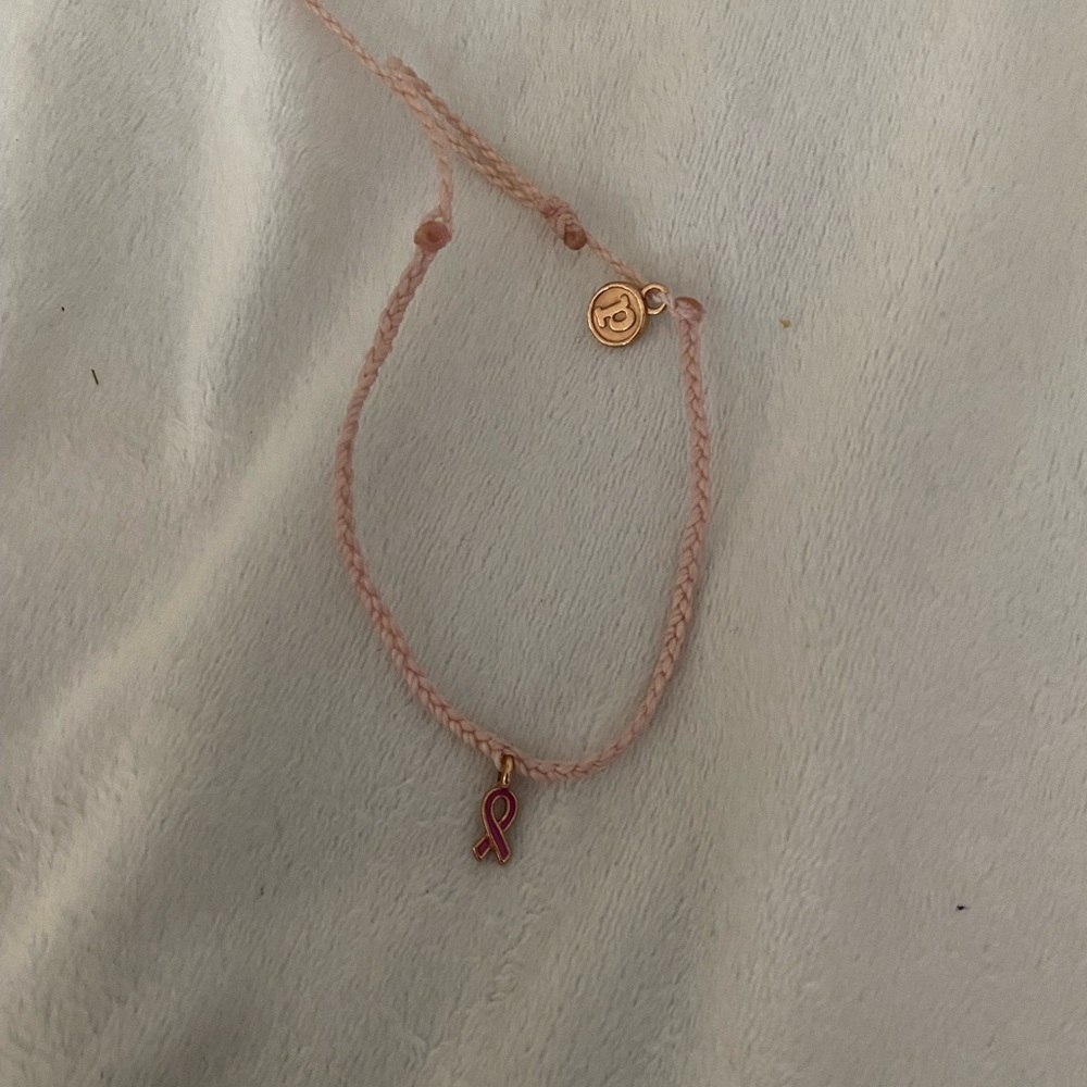 Breast Cancer awareness Pura vida bracelet